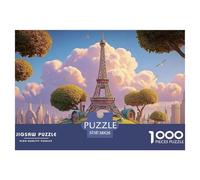 The Iconic Eiffel Tower 1000 Pezzi Cartoncino Premium Puzzle Cloud-top Fairy Cottage Immagini Vibranti Gioco Creativo Puzzle Per Adulti E Bambini 38x26cm/1000pcs