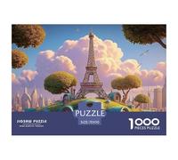 The Iconic Eiffel Tower 1000 Pezzi Cartone Robusto Puzzle Cloud-top Fairy Cottage Antistress Gioco Creativo Puzzle Per Adulti E Bambini 70x50cm/1000pcs