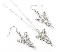 The Il Signore Degli Anelli Evenstar Orecchinis E Collana Regalo Set The Carat S