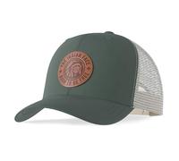 The Indian Face®-Cappello Uomo con Visiera - Cappellino Stile Camionista - Berretto Uomo e Donna Baseball (Modello Born To Be Free) (IT, Testo, Taglia Unica, Green/Beige)