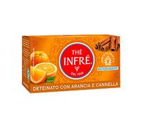 Thé Infré, Tè Deteinato con Arancia e Cannella, Confezione da 20 Filtri, Aroma Avvolgente, Gusto Fresco e Dolcemente Speziato, con Antiossidanti Naturali, Senza Caffeina