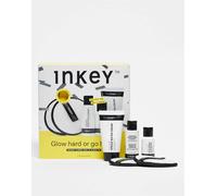 The INKEY List Glow Hard or Go Home Holiday Gift Set, Hydrating Cream-to-Milk Cleanser + Hyaluronic Acid Serum + Omega Water Cream, Skincare Trio for Healthy, Hydrated, Glowing Skin, Perfect Gift