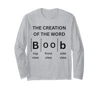The invention of the word divertente Boob Party Tee Maglia a Manica