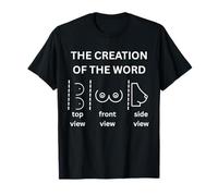 The invention of the word divertente Boob Party Tee Maglietta