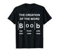 The invention of the word divertente Boob Party Tee Maglietta