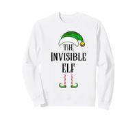 The Invisible Elf Easy Xmas Costume Famiglia Gruppo Natale Felpa
