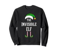 The Invisible Elf Easy Xmas Costume Famiglia Gruppo Natale Felpa