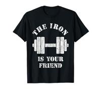 The Iron Is Your Friend v3 -Sollevamento Pesi e Bodybuilding Maglietta