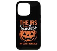 The IRS Wants My Quest Ricompensa Candy Halloween intagliato zucca Custodia per iPhone 13 Pro