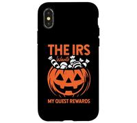 The IRS Wants My Quest Ricompensa Candy Halloween intagliato zucca Custodia per iPhone X/XS