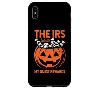 The IRS Wants My Quest Ricompensa Candy Halloween intagliato zucca Custodia per iPhone XS Max