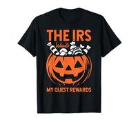 The IRS Wants My Quest Ricompensa Candy Halloween Intagliato Zucca Maglietta