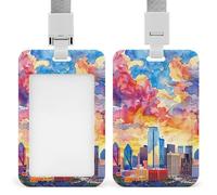 The Is Beautiful, porta badge impermeabile staccabile con cordino porta carte d'identità in plastica per donne uomini infermiere medico forniture per ufficio