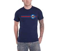 The Jam T Shirt Target Stripe Band Logo Nuovo Ufficiale Uomo Navy Blu Size M