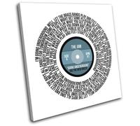 The Jam Underground Record Vinyl Song Lyrics Canvas Wall Art Picture Print