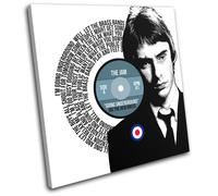The Jam Underground Song Lyrics Record Vinyl Canvas Wall Art Picture Print