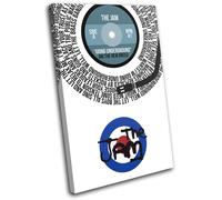 The Jam Underground Song Lyrics Record Vinyl Canvas Wall Art Picture Print