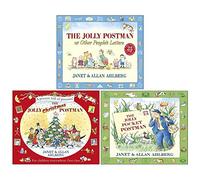 The Jolly Pocket Postman, The Jolly Christmas Postman e The Jolly Postman di Allan Ahlberg e Janet Ahlberg, set di 3 libri da collezione