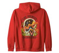 The Journey Is Inward - Vintage Anni '70 Meditazione Art Felpa con Cappuccio