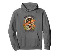 The Journey Is Inward - Vintage Anni '70 Meditazione Art Felpa con Cappuccio
