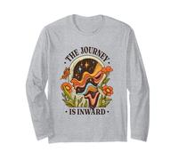 The Journey Is Inward - Vintage Anni '70 Meditazione Art Maglia a Manica