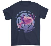 The Journey Of The Axolotl Uomo T-Shirt 100% Cotone