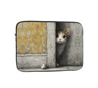 The joy of cat and mouse - Custodia protettiva stampata per computer portatile, adatta per viaggi e ufficio da 13"