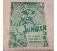 The Jungle Rod Cameron Cesar Romero Marie Windsor Vintage 1952 Danish Movie P...