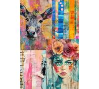 The Junk Journal [Vivid Spring]: Full-Color, Two-Page Layouts with Lined Pages | Perfect for Writing, Scrapbooking & more | Unique Designs | Great Gift Idea for Women & Girls
