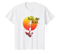 The Karate Kid Logo sfumato di Sole Maglietta, Bambini, Bianco, 3 Anni