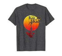 The Karate Kid Logo sfumato di Sole Maglietta, Uomo, Grigio Scuro, 5XL