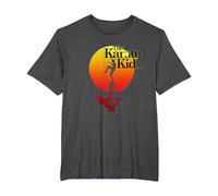 The Karate Kid Logo sfumato di Sole Maglietta, Uomo Taglie Grandi, Grigio Scuro, 2X Tall