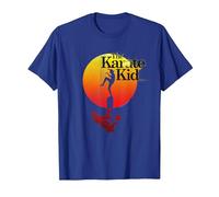 The Karate Kid Sun Gradient Logo Maglietta, Uomo, Blu Reale, L