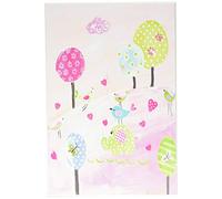 The Kids Room by Stupell elefante e uccelli con Lollipop Trees Rectangle Wall Plaque