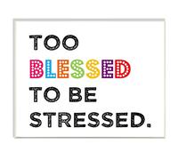 The Kids Room by Stupell too blessed to be Stressed Textual Art Wall Plaque