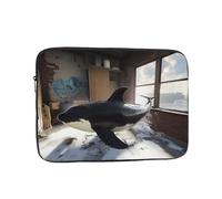 The Killer Whale in The Room - Custodia antiurto per laptop, sottile, leggera, portatile, da viaggio per 12"