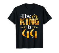 The King Is 44 Anni Regalo Uomo 44 Anni Compleanno Re Corona Maglietta