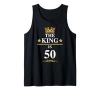 The King Is 50 - Divertente Festa per Il 50° Compleanno Crown Kings Canotta