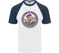 The King Is Airborne Charles Coronation Uomo S/S Baseball T-Shirt