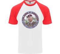 The King Is Airborne Charles Coronation Uomo S/S Baseball T-Shirt
