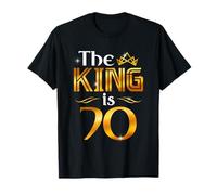 The King Is Anni 70 Regalo Uomo Anni 70 Compleanno Re Corona Maglietta