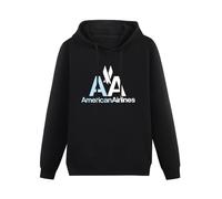 THE KING OF TOMATO AA American Airlines Ace Ace Texas Old'Em A To Bullets Hoody Unisex Long Sleeve Hooded with Pocket Black S