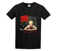 THE KING OF TOMATO Billy Idol Dancing with Myself Unisex 100% Cotton Short-Sleeve T-Shirts Black L