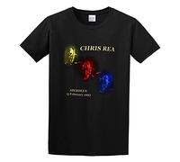 THE KING OF TOMATO Chris Rea Paintings Unisex 100% Cotton Short-Sleeve T-Shirts Black XXXL