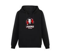 THE KING OF TOMATO Die Hard Hans Gruber Rickman Action Hero Willis Film Hoody Unisex Long Sleeve Hooded with Pocket Black L