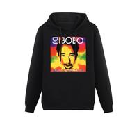 THE KING OF TOMATO Dj Bobo Planet Colors Hoody Unisex Ptinted Hoodies Long Sleeve Men's Hooded with Pocket Black L
