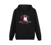 THE KING OF TOMATO Gary Moore Legacy Soul Album Cover Digital Printed Hoody Unisex Long Sleeve Hooded with Pocket Black M