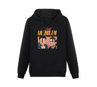 THE KING OF TOMATO Jeff Goldblum Hoody Unisex Ptinted Hoodies Long Sleeve Men's Hooded with Pocket Black S