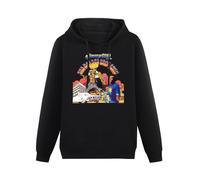 THE KING OF TOMATO Jimmy Cliff Harder They Come Collection Hoody Unisex Long Sleeve Hooded with Pocket Black XL