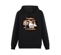 THE KING OF TOMATO Keith Moon And Oliver Reed Tribute Hoody Unisex Ptinted Hoodies Long Sleeve Men's Hooded with Pocket Black M